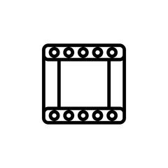 ribbon path icon. Element of minimalistic icons for mobile concept and web apps. Thin line icon for website design and development, app development