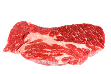 fresh beef isolated on white background
