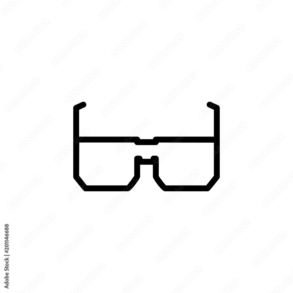 Poster spectacles icon. element of minimalistic icons for mobile concept and web apps. thin line icon for w