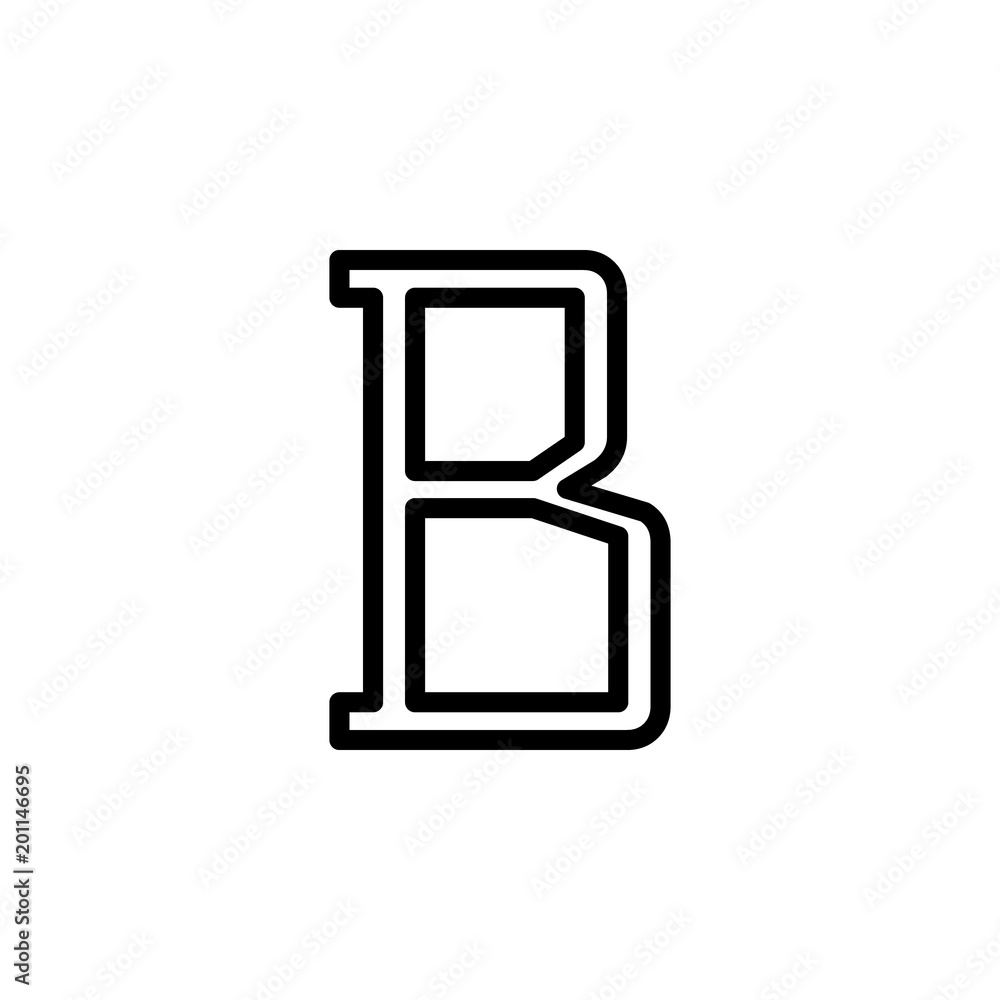 Poster bold text sign icon. element of minimalistic icons for mobile concept and web apps. thin line icon f