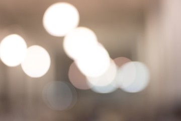 Blurred images of light bulbs