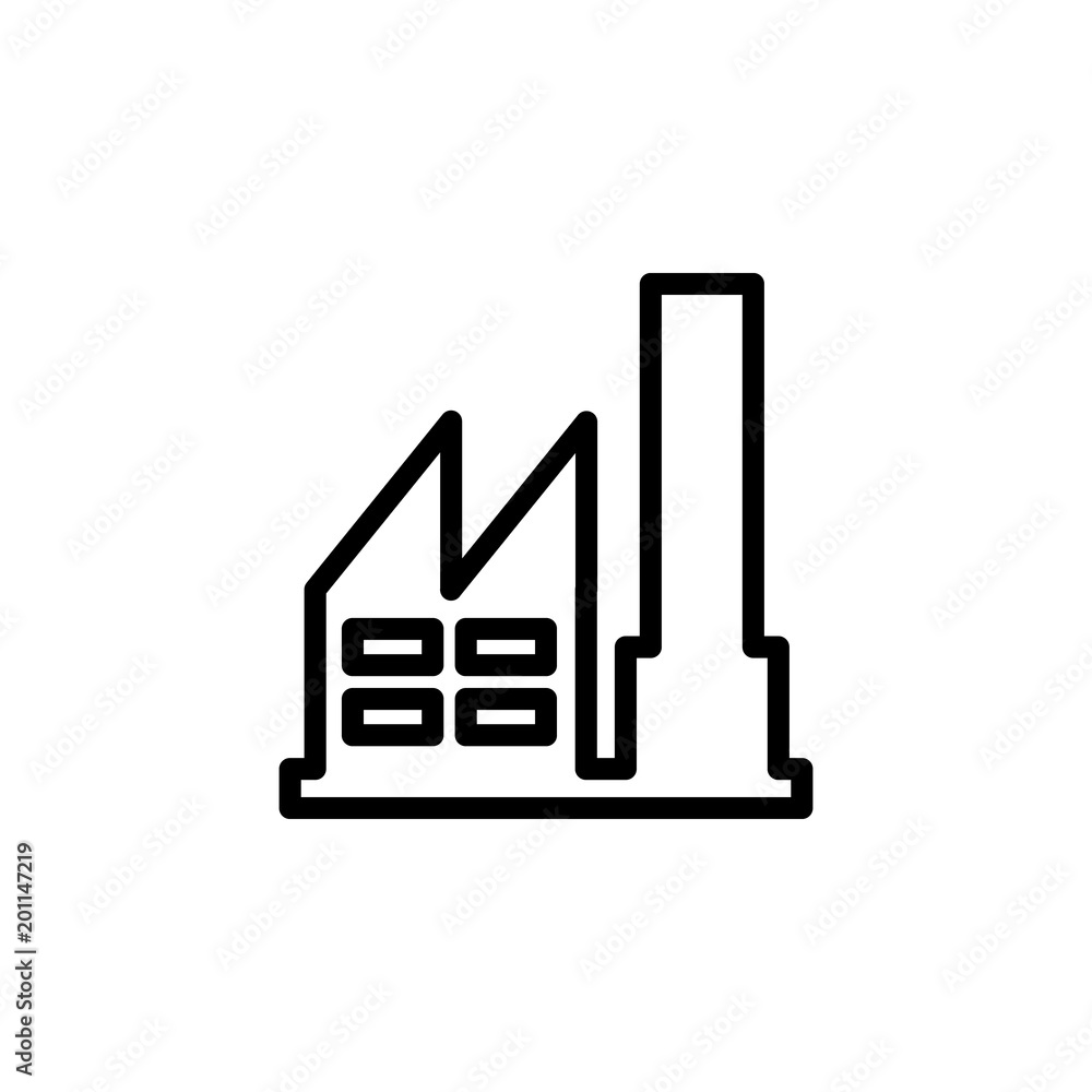 Poster factory icon. element of minimalistic icons for mobile concept and web apps. thin line icon for webs