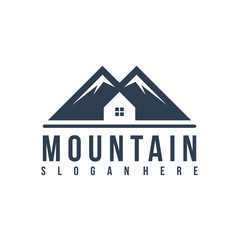 mountain logo template vector illustration