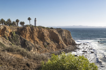 Fototapeta na wymiar The Lighthouse on the Cliff