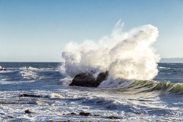 The Splash in the Sea