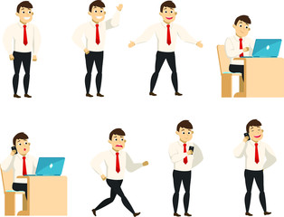 Office Worker Activity in Various Working Poses