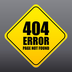 404 error page not found sign vector