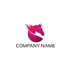 s horse logo template