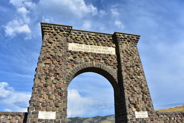 Roosevelt Arch, Yellowstone National Park, Architecture, Montana, Landmarks