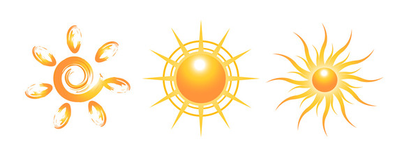 Sun icon vector