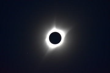 Solar Eclipse, Moon, Sun, Corona, Black Background