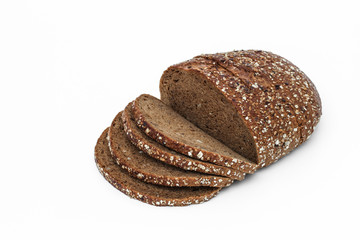 Mehrkornbrot in Scheiben geschnitten