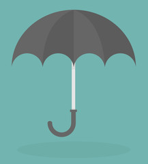 Black umbrella icon