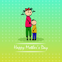 Illustration of background for Mother's Day