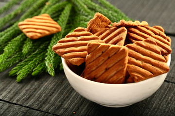 Vegan diet concept- chocolate cookies 