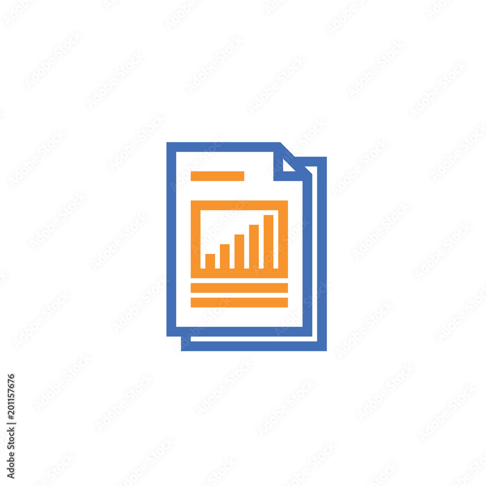 Poster spreadsheet document paper outline icon. isolated note paper icon in thin line style for graphic and