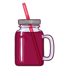Vector Cartoon Soda Jar