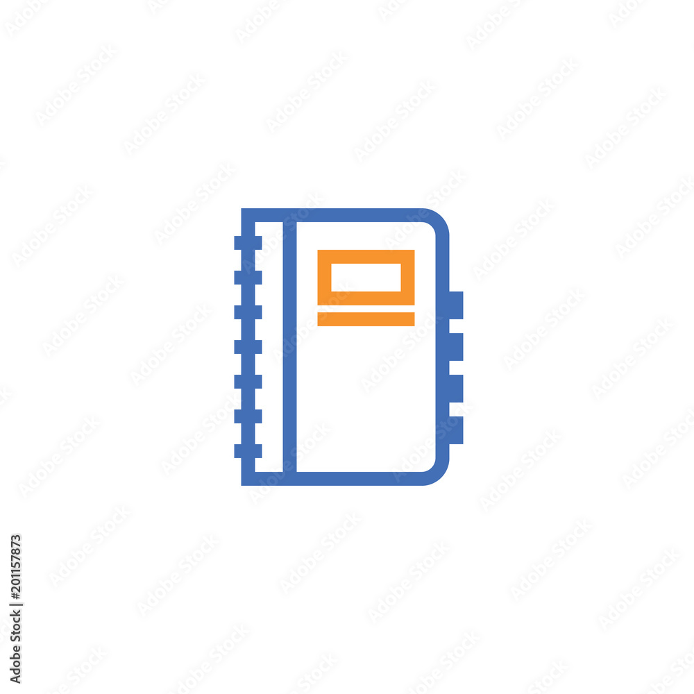 Poster notebook outline icon. isolated document paper note icon in thin line style for graphic and web desi