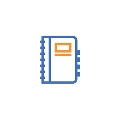 notebook outline icon. isolated document paper note icon in thin line style for graphic and web design. Simple flat symbol Pixel Perfect vector Illustration.