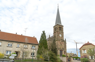 Fototapeta na wymiar Kirche in Spichern