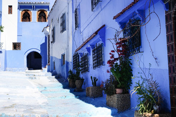 Walking Around Old Medina, Chefchaouen, Blue City of northwest Morocco