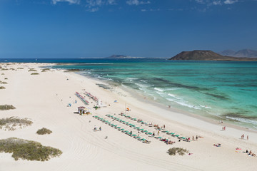 Corralejo Beach in Fuerteventura, Spain