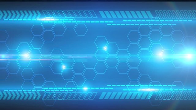 abstract technology blue light flare background design.
