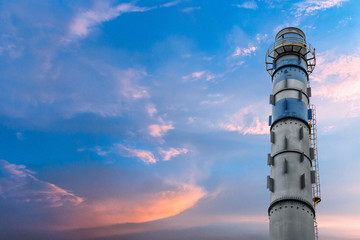 Industrial zone. Plant oil and gas refinery industry.