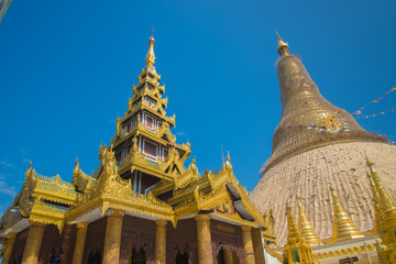 Shwedagon Pagoda in Yangon, Myanmar. Oldest building.