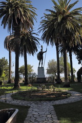 Achilles Statue auf Korfu im Achilleion