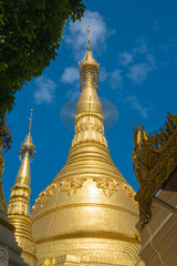 Shwedagon Pagoda in Yangon, Myanmar. Oldest building.