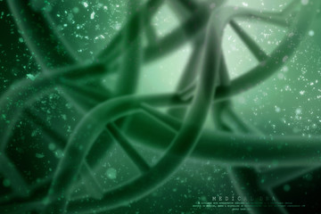 3d render of dna structure, abstract background
