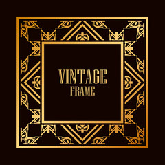 Art Deco frame border