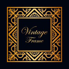 Art Deco frame border