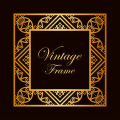 Art Deco frame border