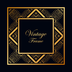 Art Deco frame border