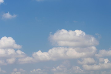 Blue sky with white cloud