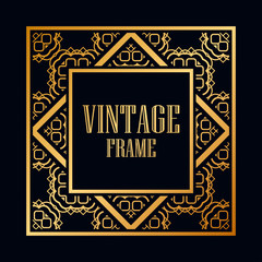 Art Deco frame border