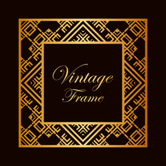 Art Deco frame border