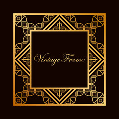 Art Deco frame border
