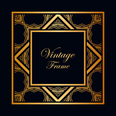 Art Deco frame border