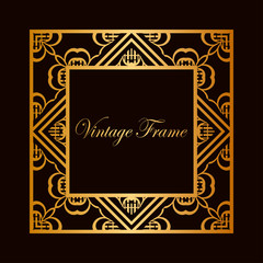 Art Deco frame border