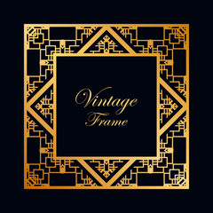 Art Deco frame border