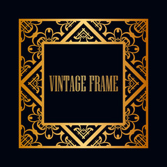 Art Deco frame border