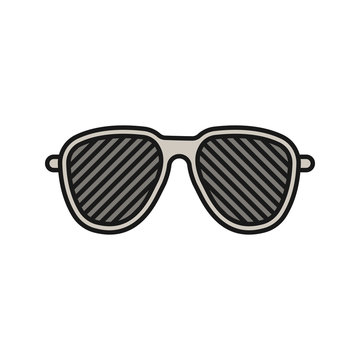 Louvered sunglasses color icon