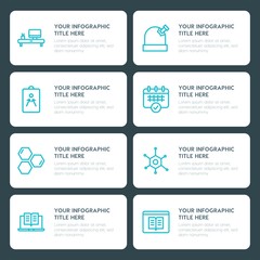 Flat science, education infographic timeline template for presentations, advertising, annual reports