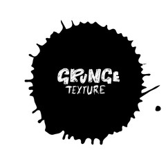 Hand drawn grunge texture. Abstract ink drops background. Black and white grunge illustration. Vector watercolor artwork pattern.