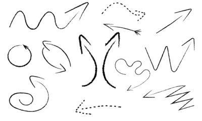 Obraz premium Hand Drawn Arrow Collection