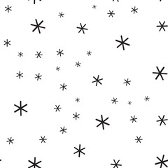 Math symbol pattern. Mathematic geometric seamless . Abstract background from multiplication signs. On white background. Geometric Stars seamless pattern.