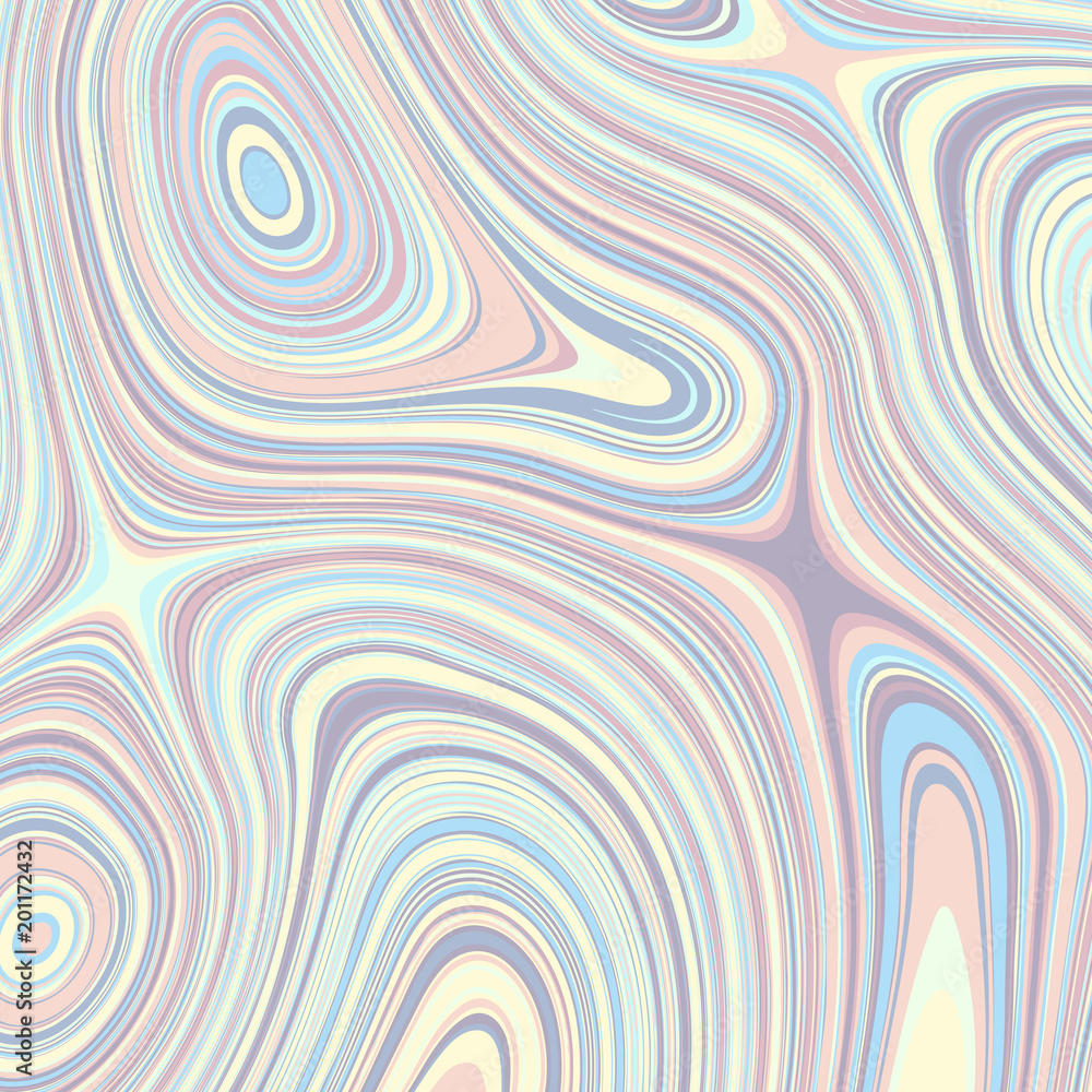 Leinwandbilder abstract vector pattern. curved wavy psychedelic irregular lines.